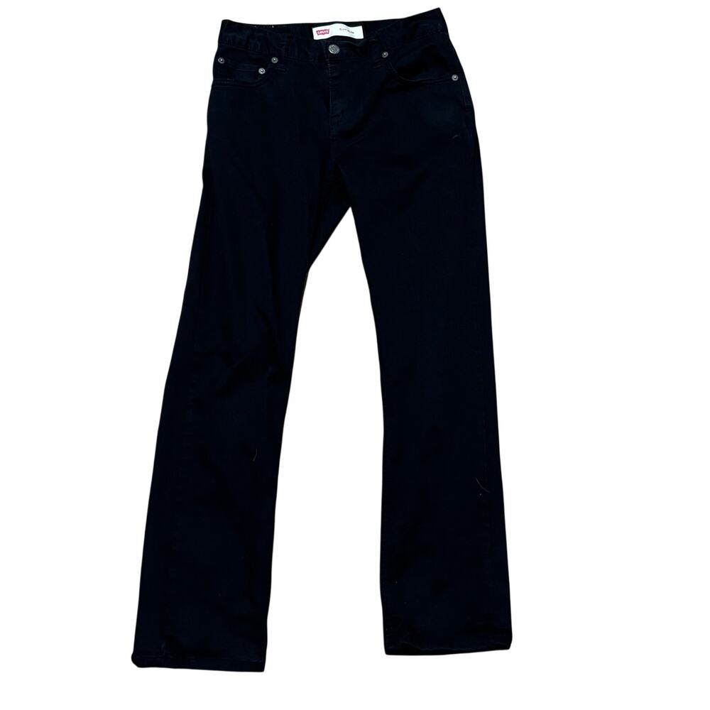 Levi's 511 Slim Fit Stretch Jeans Pants Black Youth 14 Reg 27 x 27 Soft Cotton